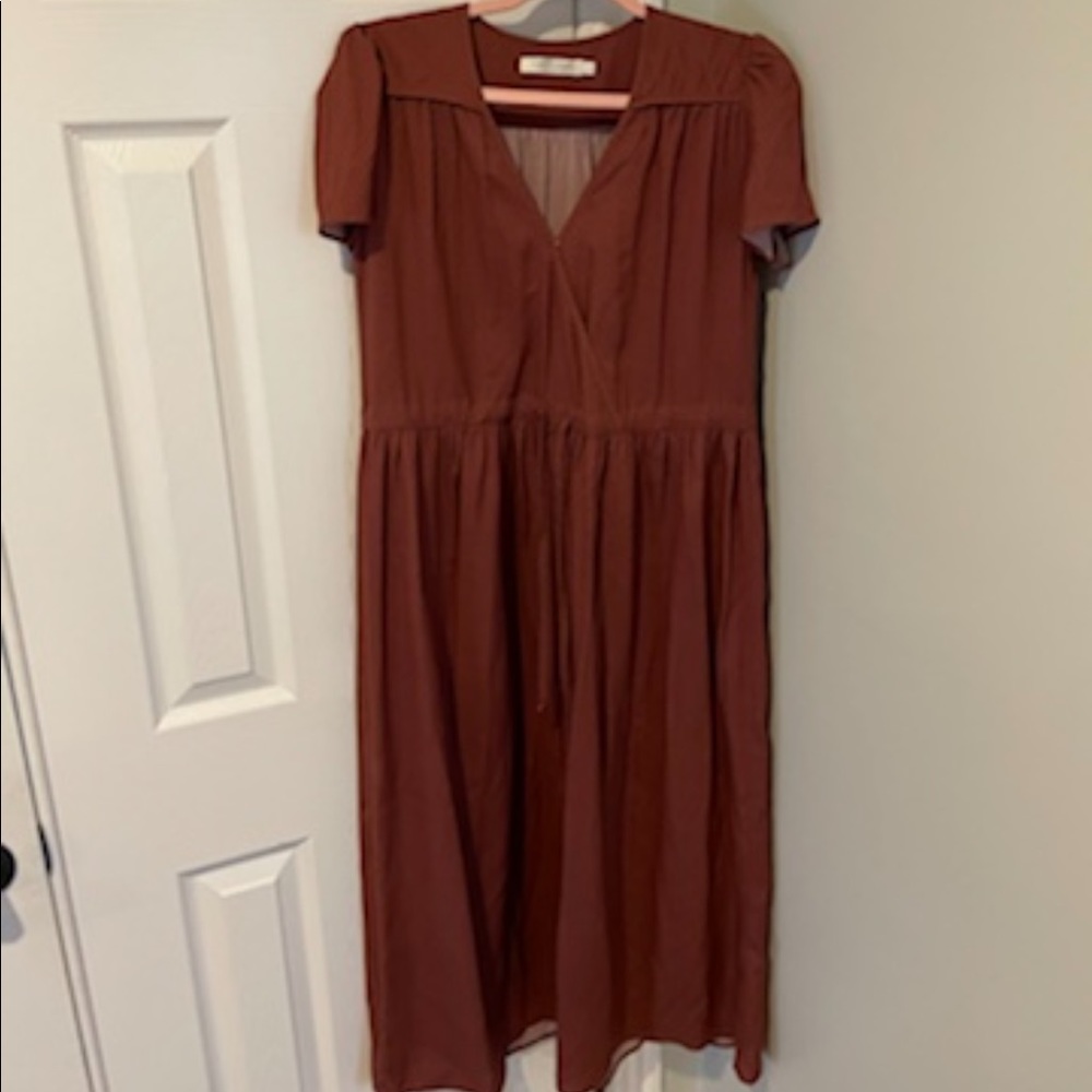 EUC Christy Dawn Dawn Dress Rust Dot (Limited run)
